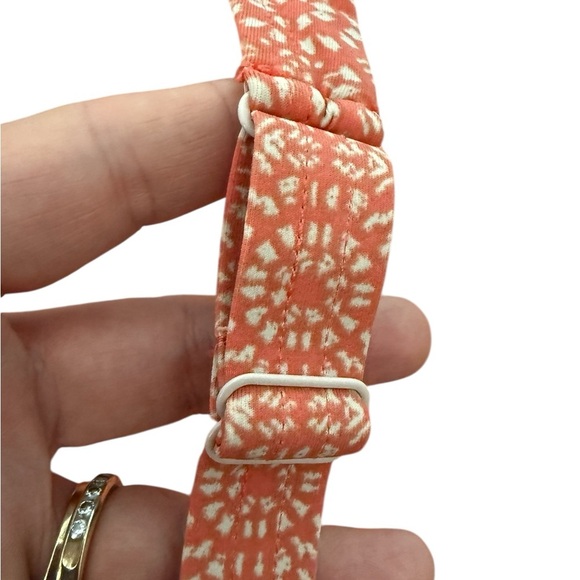 Robin Piccone Isla One Piece Tie Front Swimsuit - Coral Orange Cream Size 6 NWOT - Picture 6 of 11